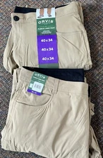 Orvis Fleece Lined Comfort Pant  Water Repellent Tan & black Various 1525909