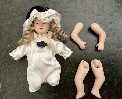 Small Vintage Bisque Doll Repair, 170mm Long UK