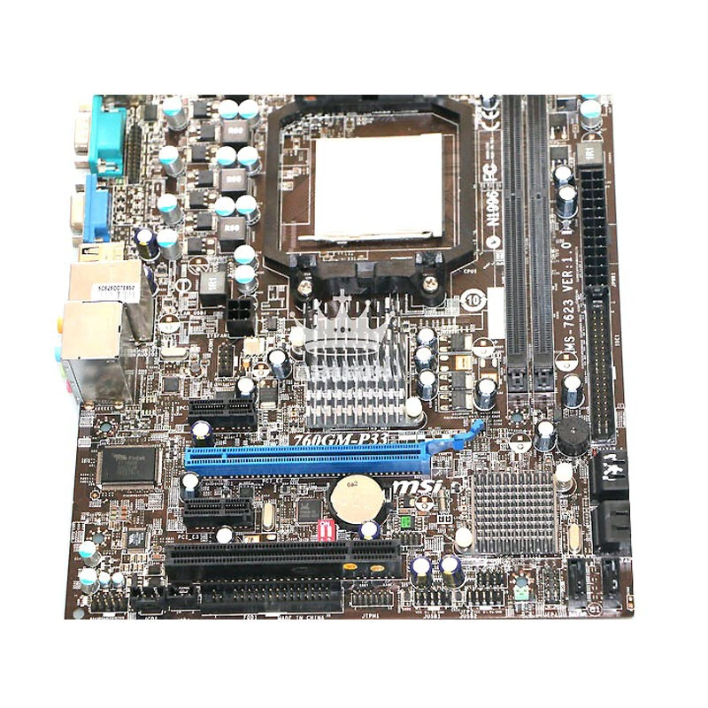 For MSI 760GM-P33 AMD AM3/AM3+ DDR3 M-ATX Motherboard - Image 3 of 4