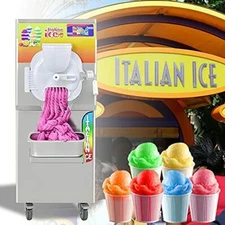 Italian Ice Machine Gelato Ice Cream Maker Fresh Fruits Water Ice Machine 