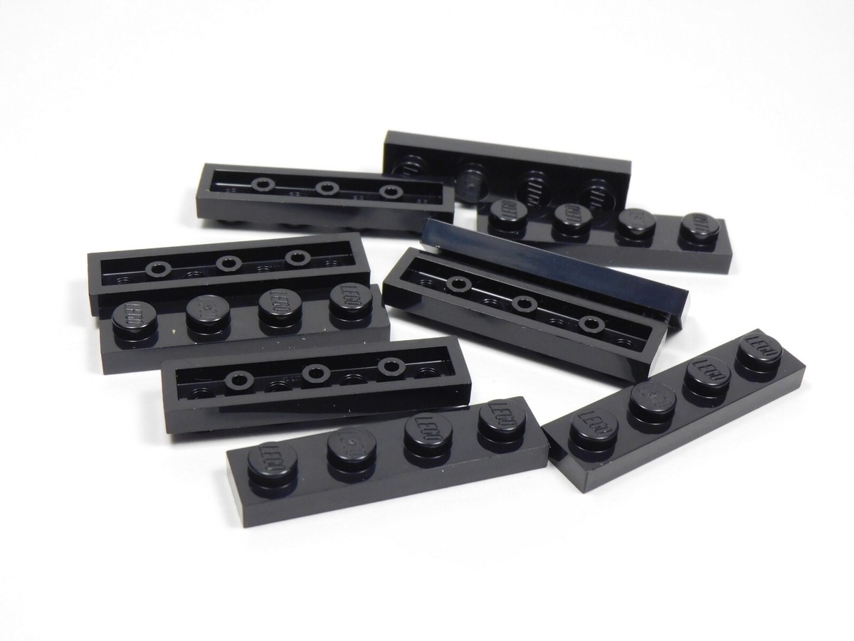 LEGO Lot of 10 Black 1x4 Plates E4 | eBay
