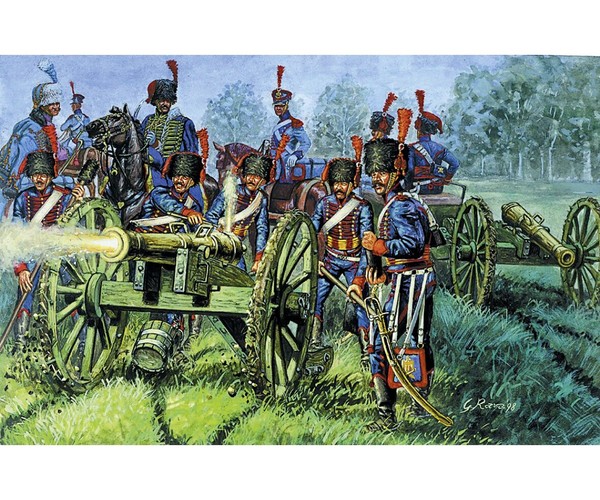 Italeri 1:72 FranzöSische Garde-Artillerie MilitäR Plastik Modellbausatz-image