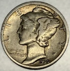 1935-S Mercury Dime 10c Circulated 90% Silver US Silver Coin- 2339