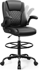 Drafting Chair,Tall Office Chair for Standing Desk,High Executive Leather Ergono