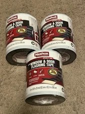 3 PACK Nashua Tape 6 in. x 50 ft. Window and Door Flashing Tape 1542734 NEW