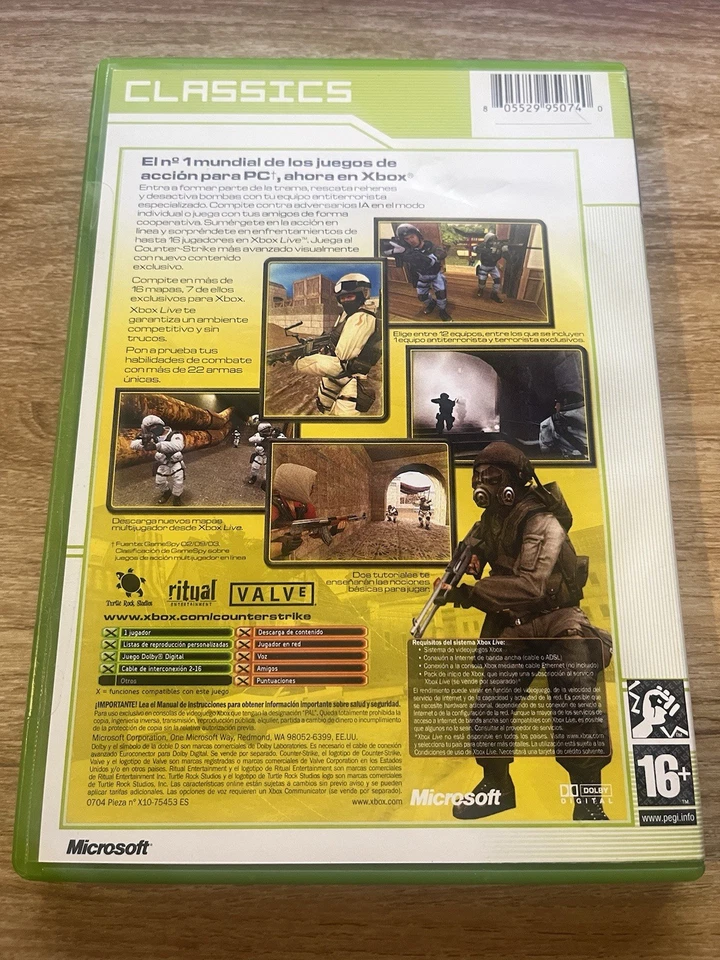 Counter-Strike (Xbox 2003) SEALED PAL VERSION XBOX CLASSICS VERY RARE - Image 2 of 3