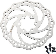 Teyssor 140mm 160mm 180mm 203mm Bike Disc Brake Rotor with 6 160mm, Silver