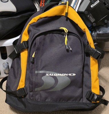 Salomon Light Backpack Medium Black Yellow Trail Hiking Backpack