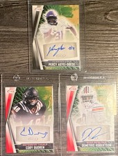 SAGE NCAA Autographed Percy Agyei-Obese Durden Robertson Football Card Lot 3