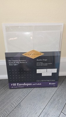 NEW - Avery Borderline #10 Envelopes & Labels For Laser Printer 26501 Communique