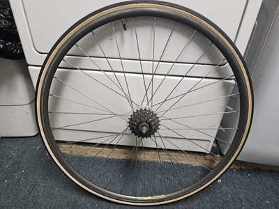 Vintage Set of Wheels 700C Clincher WOLBER TX Profil rims, Shimano