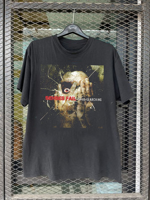 Senses Fail Band Still Searching Black Cotton T Shirt Full Size S-5XL