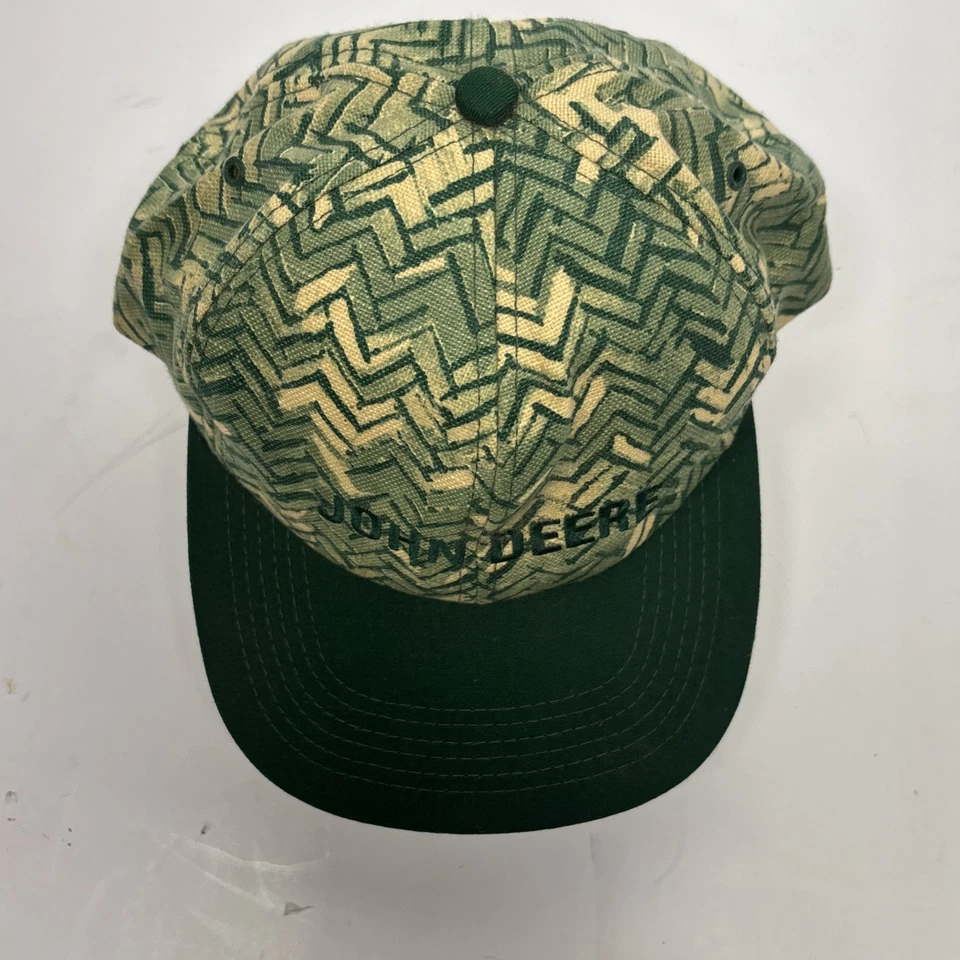 RARO! Sombrero ajustable verde camioneros vintage John Deere Snap Back K Products EE. UU. Foto 3 de 4
