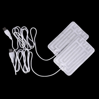 1 Paar 5V Winter warme Handschuhe USB betrieben Heizkissen Handwärmer 8*13cm PA ZK _wo