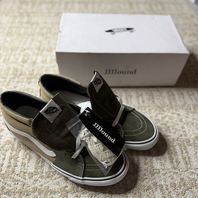 Vans Vault x JJJJound Sk8-Mid VLT LX Green True White Men s 10 VN0A7TNH2D5