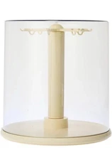 Transparent Rotating Display Box for Labubus Dustproof Stackable Holder Case