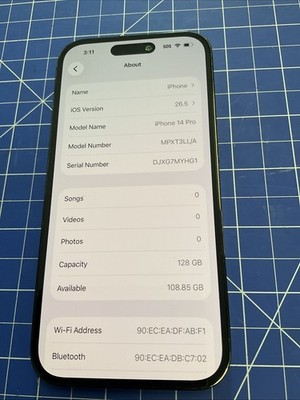 iphone 14 pro 128gb att Read Description E578