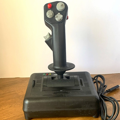 CH Products Fighterstick USB Joystick FTRUSB Wired USB PC Black Gray Red