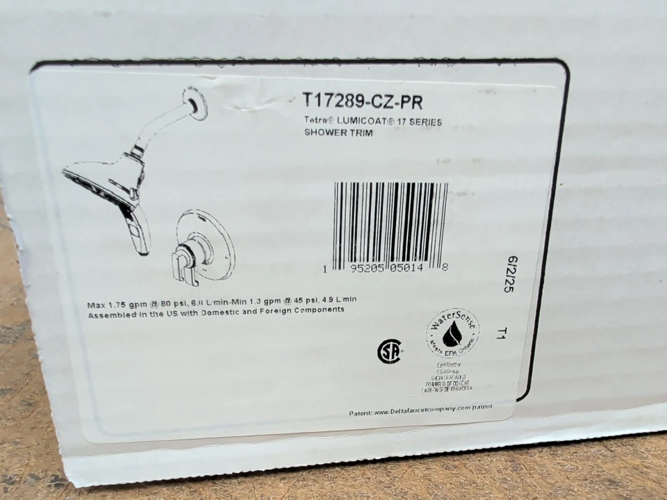 Delta T17289-CZ-PR 17 Series Borde de Ducha con Control de Volumen, Champagne Bronze Foto 3 de 3