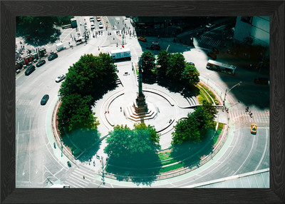 Columbus Circle, New York City Gerahmtes Wandbild Poster Leinwanddruck Bild