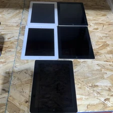 Lot of 5 Apple iPad 4th Gen A1458 16GB Wi-Fi 9.7" Black/white MD510LL/A - Tested
