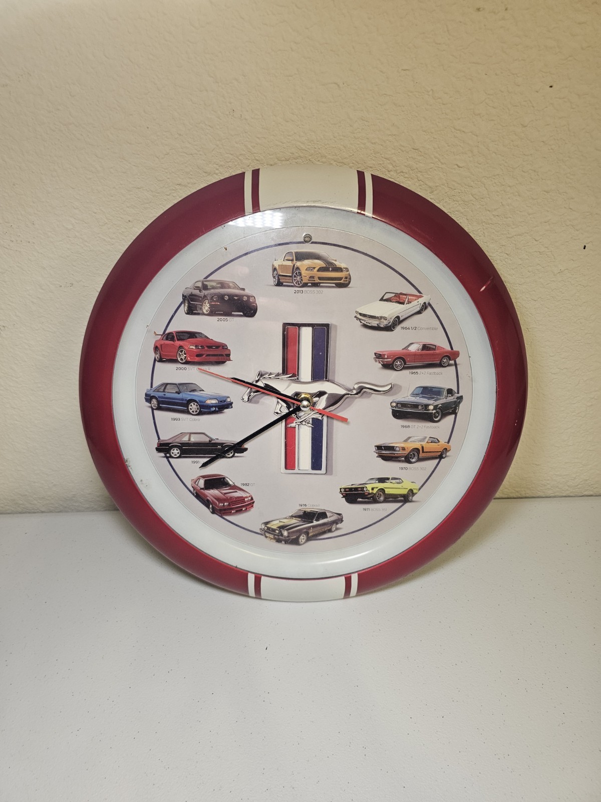 Ford American Muscle Cars Wall clock  with light sensor and 