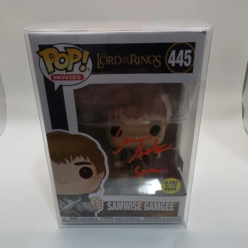 Sean Astin signed Funko Samwise Gamgee #445 GITD Lord of the Rings oc auth coa