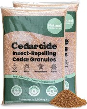 Eco-Friendly Cedar Granules 2 Bags 16 lbs Natural Pest Repellent Safe
