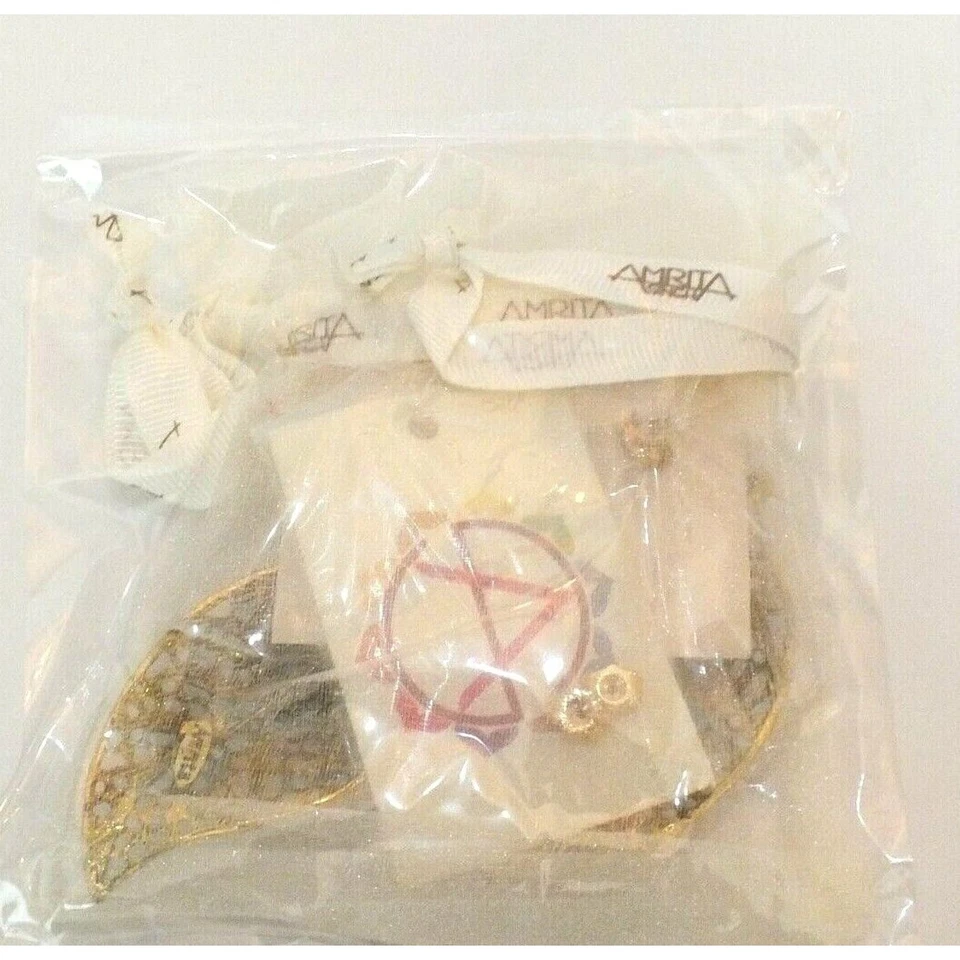 Amrita Singh Brookville Antique Gold-tone Leaf Earrings New With Tags - Image 3 of 3