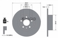 2X Pagid Bremsscheibe 51804NC FüR Alfa 164 147 156 Sportwagon 16V Spark 932 937