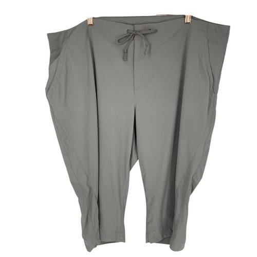 Columbia Capri Pants Womens 24W x 18L Anytime Omni-shield UPF 50 Hiking Gray