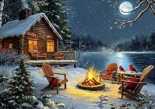 GLXPOG Diamond Art Kits for Adults- Winter 5D 30 cm x 40 cm, winter