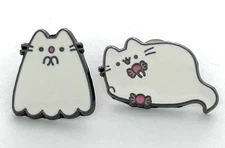 Halloween Pusheen Ghost Boosheen Candy Enamel Pin Set Of 2 2021 CultureFly Pins
