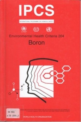 Boron : [IPCS, International Programme on Chemical Safety]. World Health Organiz
