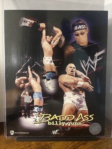 BADD ASS BILLY GUNN MR. ASS 8 X 10 WRESTLING PROMO AEW NXT WWE PHOTO HOLOGRAM - Picture 1 of 2