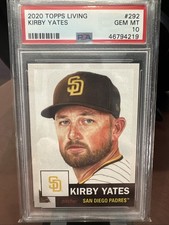 2020 Topps Living Set - Kirby Yates #292 /1967 PSA 10 Gem 💎 Mint