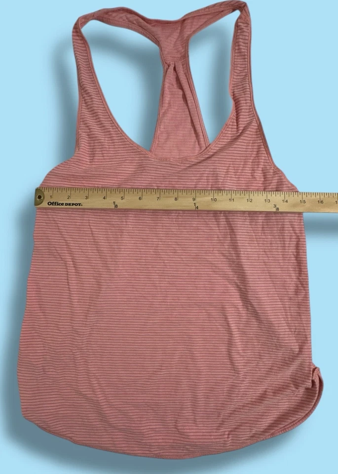 Camiseta sin mangas Lululemon 105 F Singlet coral jaspeado espalda cruzada talla 6 Foto 3 de 4