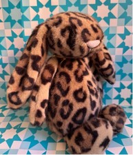 Jellycat Cobblehop Leopard Bunny Plush Toy Doll Soft Stuffed Gifts With Dust Bag