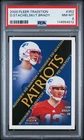 PSA 8 RC patriots HOF MVP 2000 FLEER tradition #352 TOM BRADY / DAVE STACHELSKI