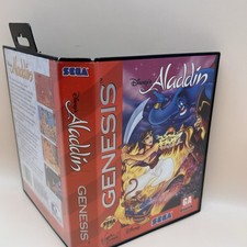 Disney's Aladdin (Sega Genesis, 1993) W/ Manual & Tested Complete CIB