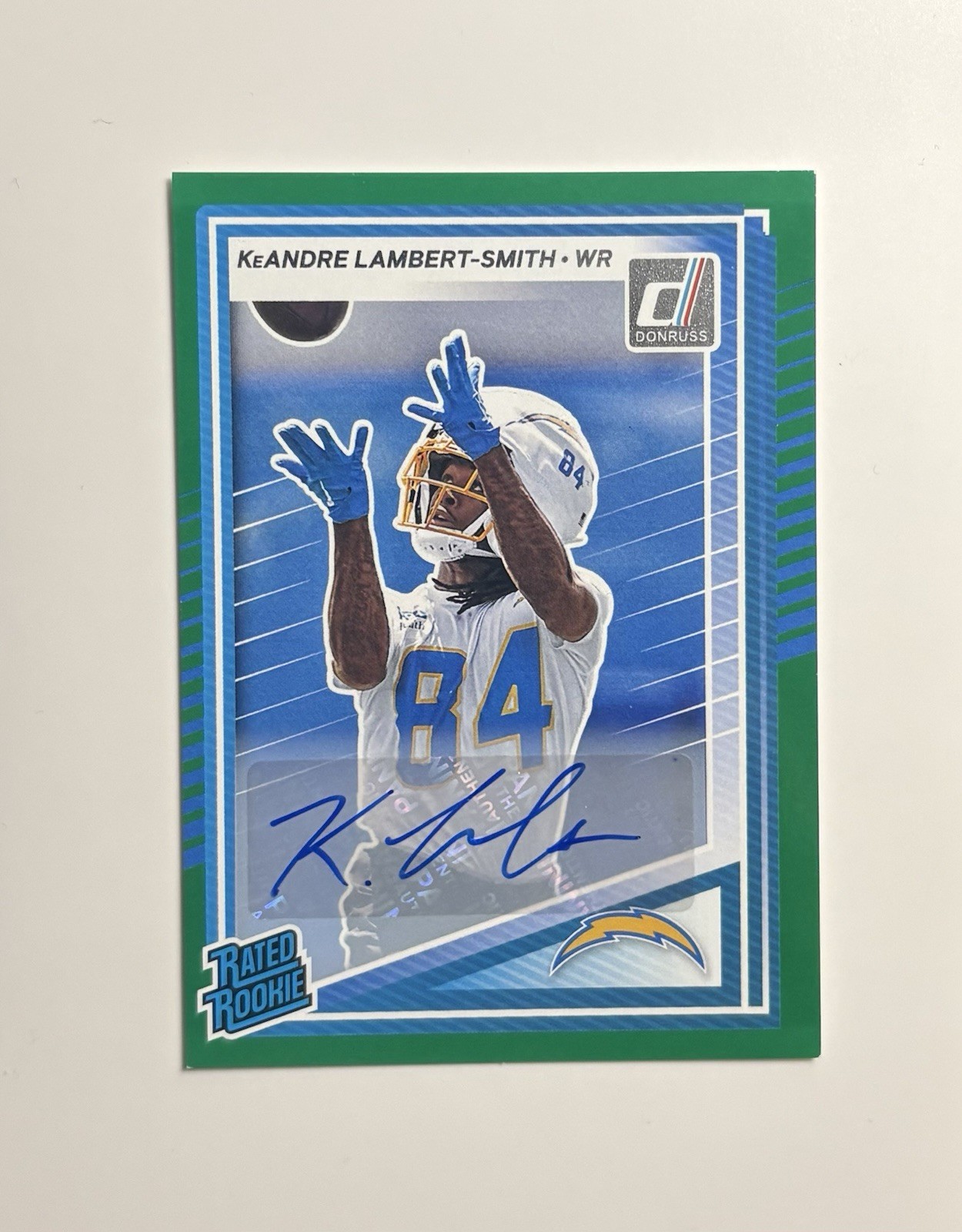 2025 Panini Donruss - Rated Rookie Keandre Lambert-Smith #367 Green