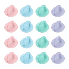 16 Pcs Phone Finger Grip Hook, 18mm, Pink, Light Purple, Light Blue, Light Green