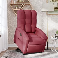Relaxsessel Mit Aufstehhilfe Stoff Weinrot Polstersessel Senioren Sessel