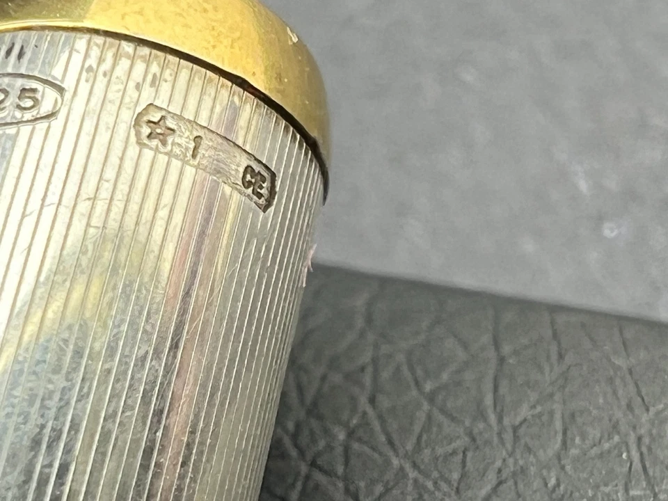 Pluma Estilográfica Delta De Colección, Plumín M, Laca - Plata de Ley .925 Foto 4 de 4