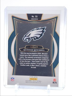 QUINYON MITCHELL 2024 SELECT CONCOURSE ROOKIE ZEBRA PRIZM SP