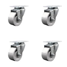3 Inch Semi Steel Wheel Swivel Top Plate Caster Set Service Caster Brand