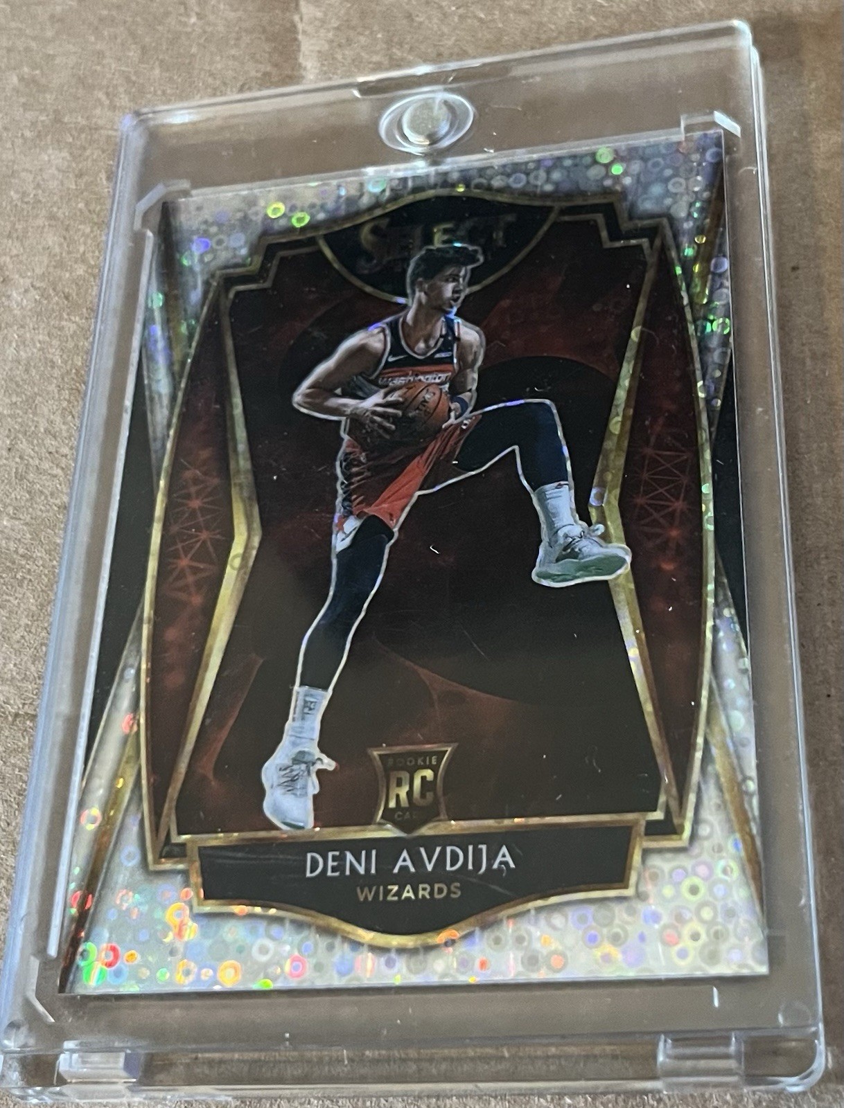 2020-21 Panini Select Premier Level Disco Prizm Deni Avdija #180 Rookie RC