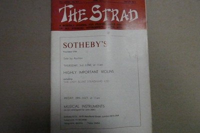 THE STRAD June 1971 Vol 82 No 974 a viola by William H Luff London 1970