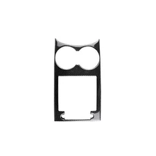 For Porsche Macan 15-21 Carbon Fiber Vinyl Central Console Water Cup Cover Trim