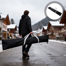 Snowboard Storage Bag Equipment for Air Travel Skiing Accessories Foldable